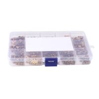 330Pcs Female Thread Knurled Nuts M2 M3 M4 M5 Brass Threaded Insert Round Injection Moulding Knurled Nuts Assortment Kit