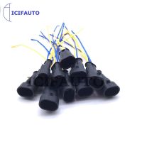 10 Pieces Waterproof Female Electrical Connectors Plug 2-Pin Way With Wire For Car Motorcycle Scooter Marine