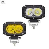 ไฟคู่หน้า LED สำหรับรถขนาด4นิ้ว40W โคมไฟตัดหมอกสปอตไลท์สำหรับรถมอเตอร์ไซค์รถพ่วงรถแทรกเตอร์รถบรรทุกรถออฟโรด