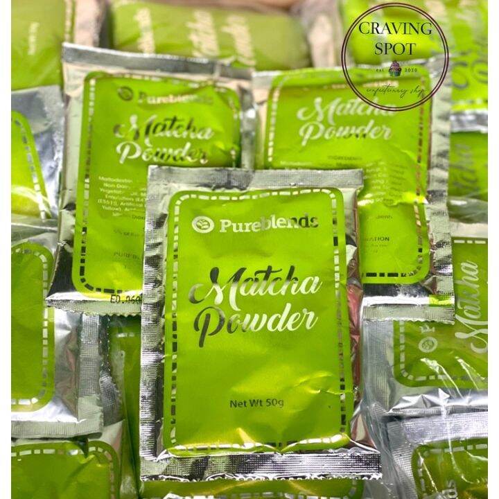 PUREBLENDS MATCHA POWDER 50G/Expiration Date SEPTEMBER 2023 Lazada PH