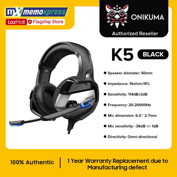 ONIKUMA K5 RGB GAMING HEADSET Memoxpress Flagship Store Lazada PH