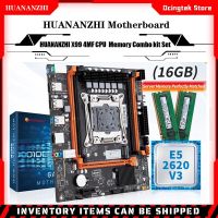 Huanzhi มาเธอร์บอร์ด X99 X99 4MF LGA 2011-3 XEON พร้อม Intel E5 2620 V3 M.2 NVME พร้อมชุดคิทคอมโบหน่วยความจำ ECC DDR4 2*8G