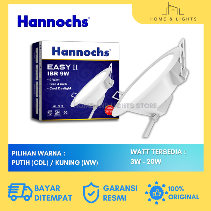 Hannochs Lampu Downlight Led Easy Ii Bulat W Kuning Lazada Indonesia