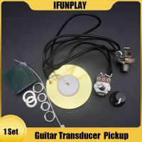 Guitarra Buzzer Pickup Piezo Transducer Prewired Amplifier with 6.35MM Output Jack for Acoustic Guitar Ukulele Cigar Box Guitar Guitar Bass Accessorie