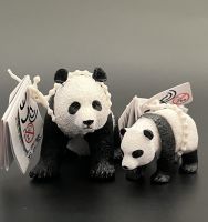 ? Genuine and exquisite model MOJOFUN giant panda and cub simulation national treasure jungle animal static model childrens toys 387171