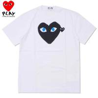 KFFW Ready Stock Original COMME Des Garcons CDG Playผ้าฝ เสื้อยืดคอกลม ผ้าที่มีคุณภาพสู