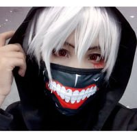 หน้ากากอนามัย แบบรูดซิปได้ แมส รูปปากยิ้ม Tokyo Ghoul หน้ากากผ้า