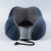 1 pc Travel Pillow Pure Memory Foam Neck Pillow For Airplane Office Nap Cervical Pillows Flight Sleeping Head Neck Support