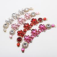 New2022 Shiny 1 Piece 21cm Creative Crystal Rhinestone Buckle Swimsuit Decorative Chain Bikini Fashion Slippers DIY Accessories