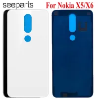 สำหรับ Nokia X6 2018ฝาหลังปิดโทรศัพท์6.1 Plus ที่อยู่อาศัยด้านหลังเคสสำหรับ Nokia X5 2018แผงประตูแก้วด้านหลัง5.1 Plus ฝาหลังปิดโทรศัพท์