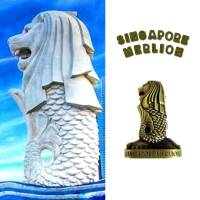 Singapore Merlion สถานที่ท่องเที่ยว แลนด์มาร์คที่สำคัญ แม่เหล็กแผ่นโลหะ ของที่ระลึก ของฝากสำหรับนักเดินทาง ของขวัญแทนความทรงจำที่ดี