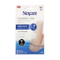 3M Nexcare Tegaderm A3 เทกาเดิร์ม แผ่นเทปใส ปิดแผล กันน้ำ ขนาด 5 x 7 cm จำนวน 1 ซอง บรรจุ 2 ชิ้น (18484)