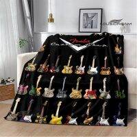 2023 FENDER guitar Retro printing blanket flannel soft and comfortable blanket home travel blanket warm blanket birthday gift