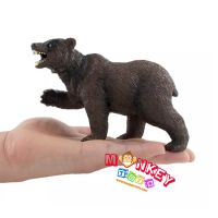 Monkey Toys - โมเดลสัตว์ Bear หมี สีน้ำตาล 3 ขา ขนาด 15.00 CM (จากหาดใหญ่)