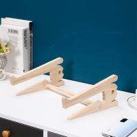 Solid Wood Laptop Stand Stand Cushion Stand Cooler Pad Cervical Spine Desktop Creativity cket