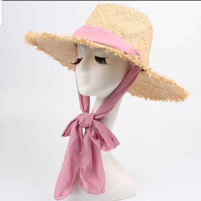 หมวกฟางหญิงฤดูร้อนเวอร์ชั่นเกาหลีของหมวกดวงอาทิตย์ขนาดเล็กสดวันหยุดชายหาดหมวกพับขนาดชายฝั่ง