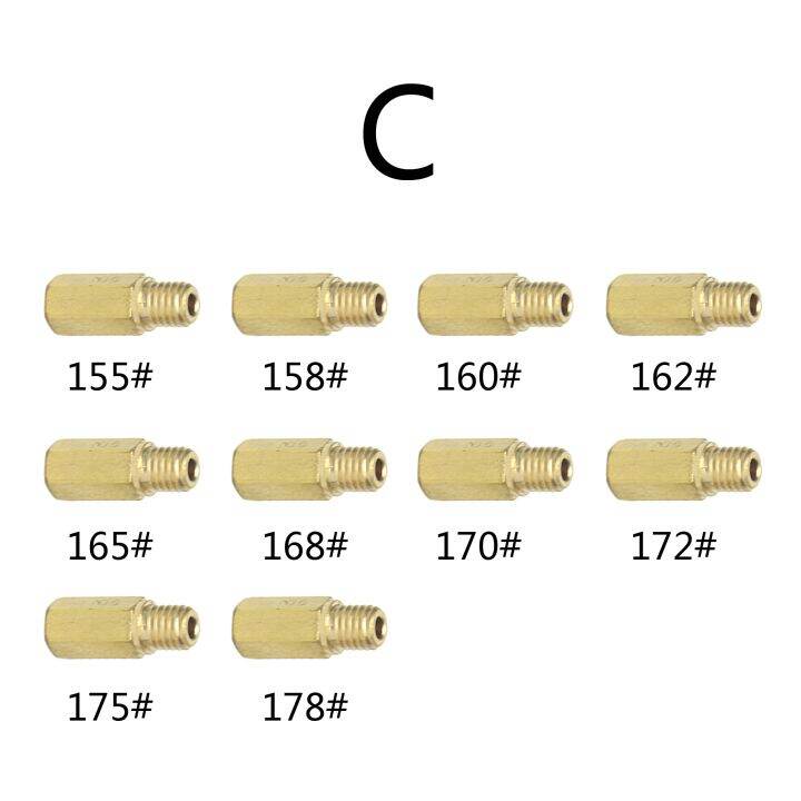 หัวฉีดหลัก10ชิ้นสำหรับเคฮินเอฟซีอาร์-oko-koso-หัวฉีดรถจักรยานยนต์คาร์บูเรเตอร์พีดับเบิลยูเค-pe-แพ็ค-zdu8t1dr-ชิ้น