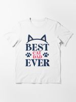 Best Bunny Dad Ever T-Shirt Cat Lover Daddy Short Sleeve Men Tshirts Summer Tee Shirt MenS Cotton Plus Size Top Tees Clothes S-4XL-5XL-6XL