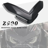 สำหรับ Kawasaki Z900 Z 900 2017 2019รถจักรยานยนต์ด้านหน้า Fender Fairing Aerodynamic Winglets Beak กรวยจมูกฝาครอบส่วนขยาย Extender