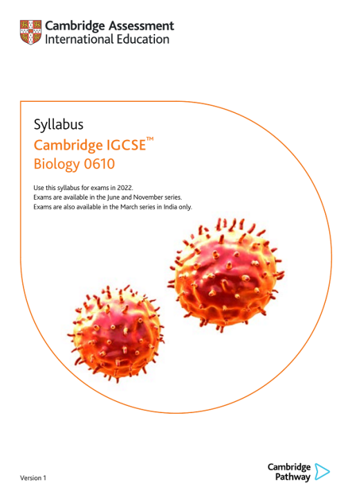 Syllabus Cambridge Igcse™ Biology 0610 Lazada 7503