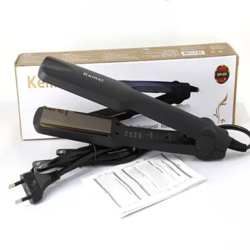 Kemei Professional Hair Straightener Flat Iron Straightening Iron Fast  Warm-up Thermal Performance Ceramic Iron Curler | Lazada PH