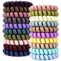 23 New 20 PCS Spiral Hair Ties No Crease, Colorful Traceless Hair Ties, Elastic Coil Hair Ties For Women Girls, Matte Phone Cord Hair T