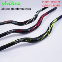 SHIKRA แฮนด์จักรยานอุปกรณ์เพิ่มความสูงจักรยาน31.8*785มม. อะลูมิเนียมอัลลอย MTB Stee ล้อจักรยานเสือภูเขาอุปกรณ์เสริม