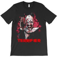 Art The Clown Terrifier T Shirt Funny Short Sleeve Cotton MenS T Shirts Tops Tees Oversized Graphic Round Neck Summer T Shirts S-4XL-5XL-6XL