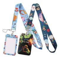 【CW】⊕  Credential Anime lanyard Car Keychain Personalise Office ID Card Pass Gym KeyRing Badge Holder