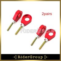 2pairs 15mm Red Axle Chain Tensioner Adjuster For XR50 CRF50 KLX110 SSR Thumpstar YCF SDG Chinese Pit Dirt Bike Motorcycle