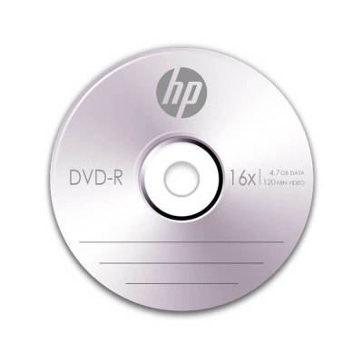 แผ่น DVD HP 16X 4.7 GB หน้าขาว แผ่นดีวีดีใช้ไรท์ข้อมูล 1แพ็ค 50แผ่น