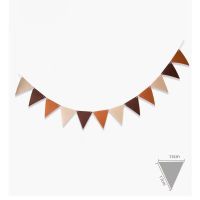 2m Multicolor Garlands Cotton Bunting Banners Pennant Baby Shower Wedding Party Decoration Garland Flags Childrens Day Supplies Colanders Food Strain