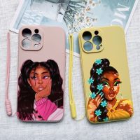 ✉℗ Cute Black Girl magic Phone Case For iPhone 12 Pro MAX 11 Pro 7 6s 8 Plus X XR XS Soft TPU Cover for iphone 14 pro 13 pro max