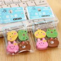 ✇ 4pcs Fun and Educational Cute Animals Cartoon Erasers to Enhance Kids Drawing and Writing Skills