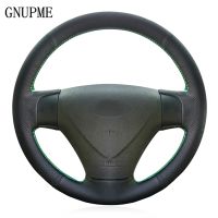 DIY Black Artificial Leather Car Steering Wheel Cover for Kia Rio Rio5 Hyundai Getz (Facelift) 2005-2011 Accent 2006-2011