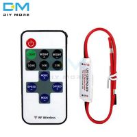 Original diymore Mini DC 6A 12V Led Dimmer Controller Wireless RF Remote Control for Single Color Strip Lighting Control 3528 5050 5630 2835 led strip