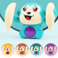 Tumbling Monkey Early Infant Electric and Head Musical Monkey Baby Toy Voice Control Baby Musical Toys Talking and Rolling 360 Gift for Toddlers typical