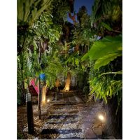 MP ส่งฟรี ()โคมไฟสนาม 92/108 โคมไฟประดับสวนโซล่าเซลล์ LED Solar light garden ไฟปักสนาม ไฟติดผนัง+สวน solar light