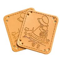 Free Lift Style Hand Made Leather Tags For Natural Life Sewing Label With Cat Custom Diy Leather Craft Accessories For Clothing Labels