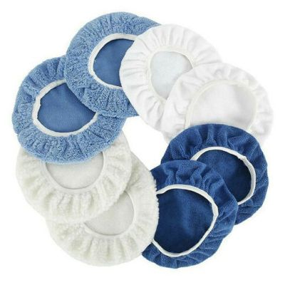 8PCS 9-10 Inch Polishing Waxers Bonnet Set Polisher Pad Cover Buffing Tool