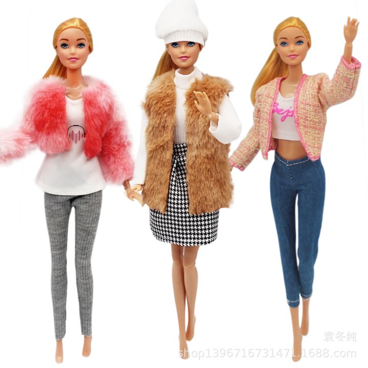 yf-fashion-coat-top-pants-beret-accessories-11-8-inch-barbies-30cm-gifts