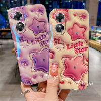 Phone Case เคส OPPO A38 A58 A78 4G NFC Creative View 3D เคส Little Star Blu-ray หรูหราแวว Rhinestone น่ารักเคสนิ่มลายการ์ตูน2023