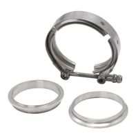☾♛ Stainless Steel Motocycle Muffler Clamp Hose Exhaust Pipe V-band Clip