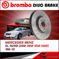 จานเบรกหน้า  BENZ SL R230 (280 300 350 500) (เจาะรู) (HC) ปี 06-12 (D09 9481 21)(D09 9825 11)(D09 A817 11)