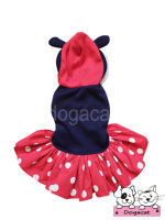 [พร้อมส่ง] Dogacat เสื้อสุนัข เสื้อหมา เสื้อแมว เดรสมินนี่ มีhood Size1-6