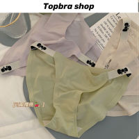 Topbra_shop กางเกงในญี่ปุ่นผู้หญิง เอวต่ำ ผ้าไหม ระบายอากาศ ผ้าฝ้าย กางเกงใน ผ้าเรยอน ไร้รอยต่อ สําหรับผู้หญิง CDI02