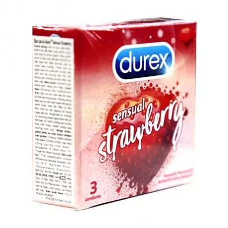 bao cao su durex Strawberry