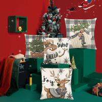 Christmas Theme Cushion Pillow Covers Cushion Cover with Invisible Zipper Seasonal Decors for Living Room Car Party Balcony Bedroom Sofa enjoyable