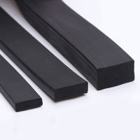 EPDM Self Adhesive Sponge Seal Strip Rubber Black Foam Strong Single-sided Adhesive Soundproof Anti-collision Seal Gasket Adhesives  Tape