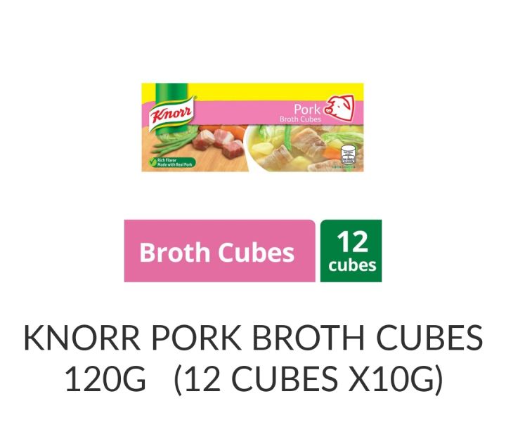 Knorr Pork Broth Cubes 120g 12 Cubes X 10g Lazada Ph